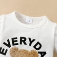 thumbnail image 5 of NZRVAWS Newborn Baby Boys Romper Short Sleeve Round Neck Bear Jumpsuit Bodysuit with Hat 3-6 Months, 5 of 7
