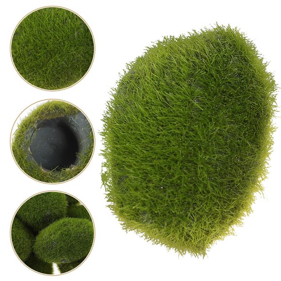 OFFIGAM 10pcs balls Betta Fish Plant Green Resin Round Aquarium Decor