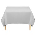 thumbnail image 1 of Lann's Linens - 70" Square Premium Tablecloth for Wedding/Banquet/Restaurant - Polyester Fabric Table Cloth - Silver, 1 of 1