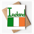 thumbnail image 1 of Ireland National Flag Green Pattern Greeting Cards You are Invited Invitations, 1 of 3