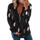 thumbnail image 3 of Gibobby Blusa Termica Chaqueta regular de club estampada para mujer（Negro， XXL), 3 of 5