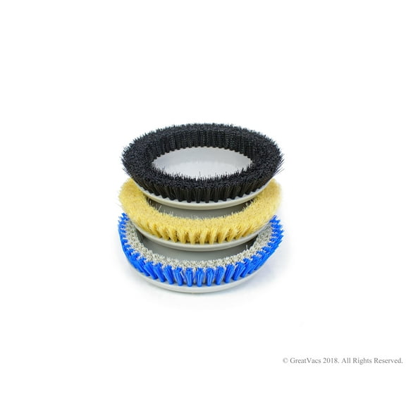 Core New Set of 3 - 15" Brushes, Blue, Black, Yellow, Multi-Color