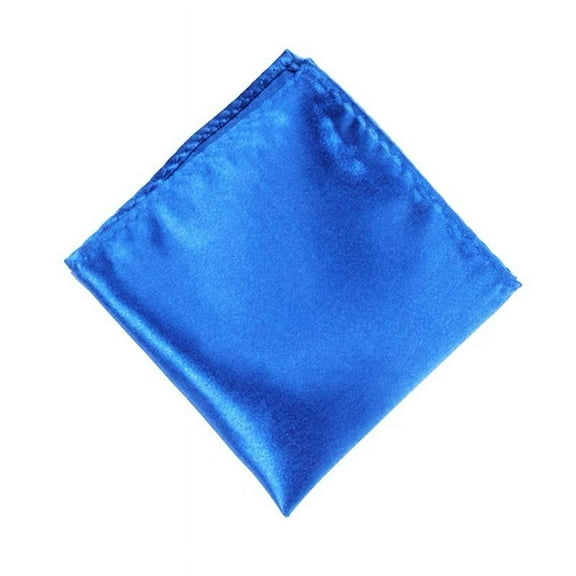 Nvzi Men's Pocket Squares Handkerchiefs Solid Color for Wedding Party,Blue