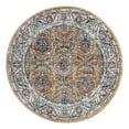 thumbnail image 3 of Unique Loom Nyla Collection Area Rug - Princess (3' 3" Round Mustard Yellow/Dark Gray), 3 of 7