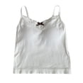 thumbnail image 4 of YFNNUP Tank Top for Womens Spaghetti Strap Camisole Lace Trim Sleeveless Shirt Summer Casual Tunic Shirt Basic Tank T-Shirts White Free Size, 4 of 6