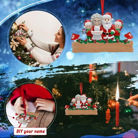 

Personalized Name Printing Christmas Elk Fireplace Pendant For Christmas Decoration