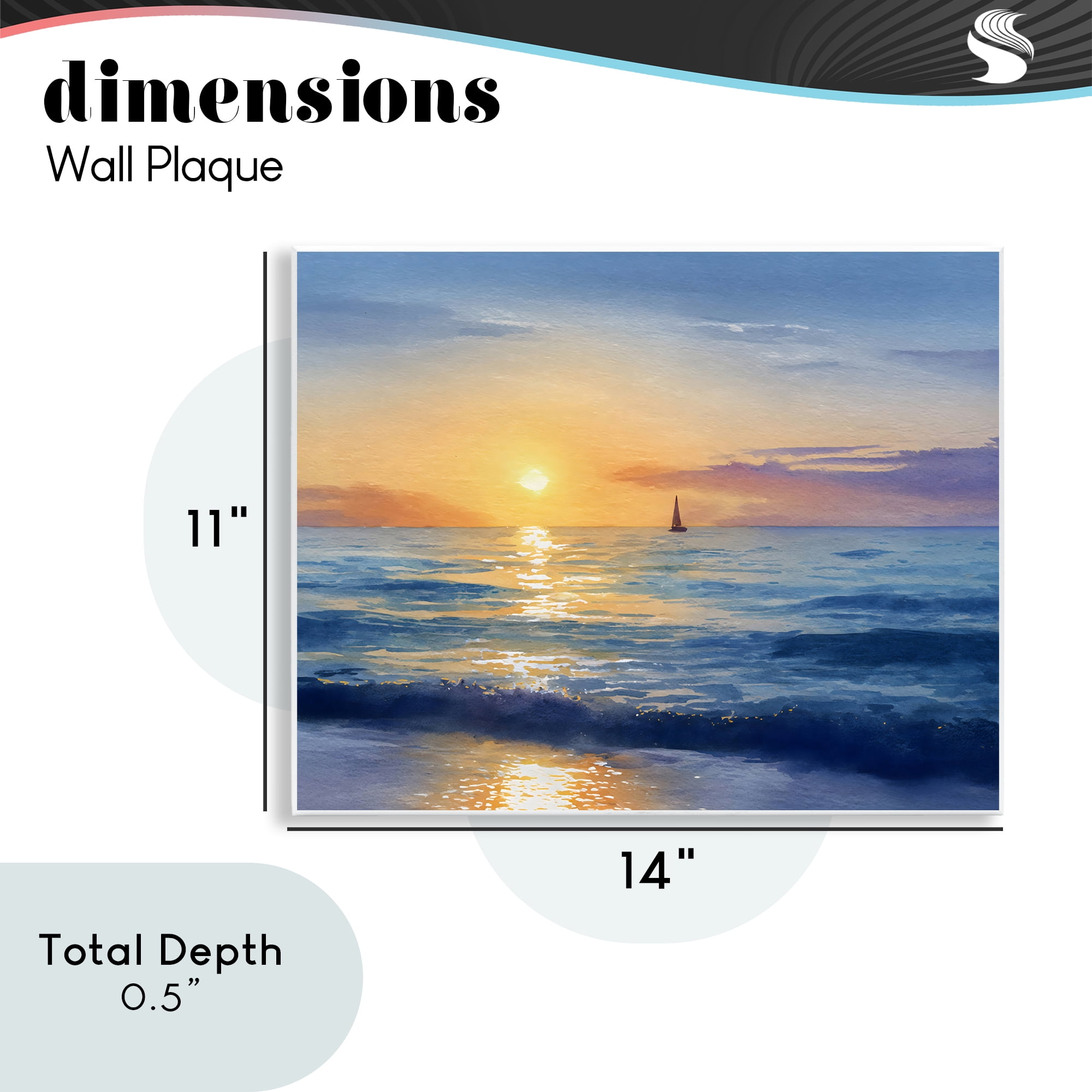 Stupell Industries Sails To The Sun At Sea Wall Plaque Art, design by Franklyn Gregory