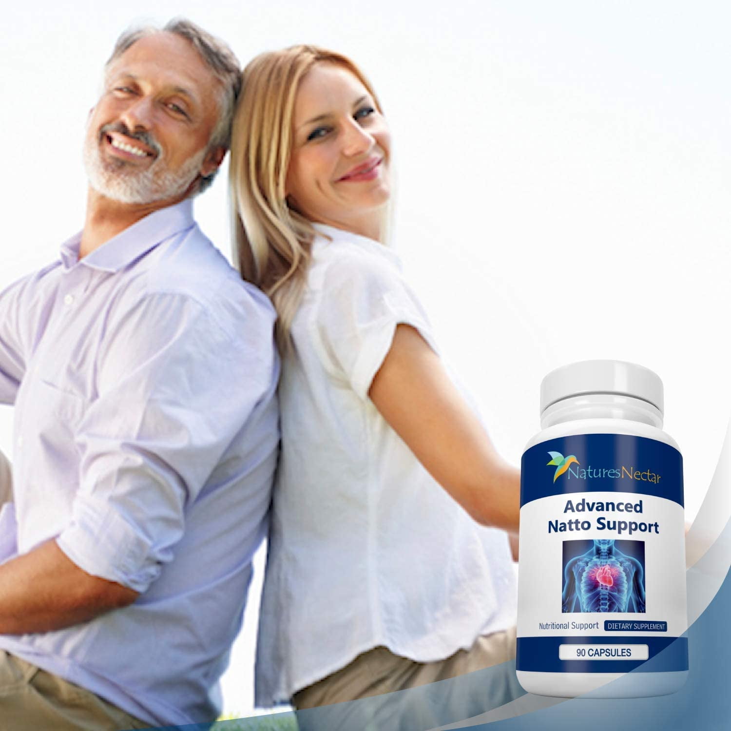 Nattokinase 5000 FU Supplement- 250mg of Natto Kinase Powder All Natural Blood Thinner Capsules Made from Organic Fermented Beans Can Help to Improve Blood Circulation