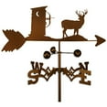 thumbnail image 1 of SWEN Products Inc Handmade Deer Hunter Outhouse Weathervane, 1 of 3