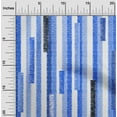 thumbnail image 1 of oneOone Viscose Jersey Medium Blue Fabric Stripes Sewing Craft Projects Fabric Prints By Yard 60 Inch Wide-XK6, 1 of 5