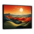 Designart "Fields of Serenity Minimalist Multicolor III" Extra Large
