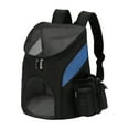 thumbnail image 1 of Pet Backpack Dog Cat Carrier with Double Zip Clear Window Side Pockets Pet Travel Shoulder, 1 of 8