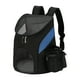 thumbnail image 1 of Mochila para mascotas Transportín para perros y gatos con doble cremallera Ventana transparente Bolsillos laterales Hombro de viaje para mascotas, 1 of 8