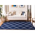 thumbnail image 3 of Safavieh Dhurries Navy Contemporary Rug - 9' x 12', 3 of 5