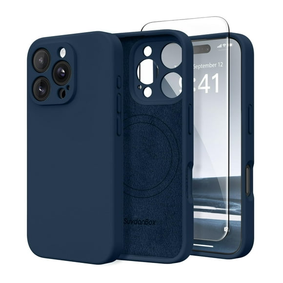 Funda de teléfono SuydanBox de silicona magnética para iPhone 16 Pro