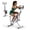 Silver, variant on CONCETTA Row Ride Glute & Leg Trainer, LCD Display, Foldable Squat Assist, Adjustable Resistance for Home Full Body Workout, Black