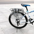 thumbnail image 1 of Foldable Bike Basket Bicycle Handlebar Front Rear Bag Metal Wire Hanging Shopping Storage Carrier Black, 1 of 8