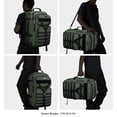 thumbnail image 3 of WITZMAN Carry On Travel Backpack for Men Convertible Nylon Backpack 3 in 1 Bag fit 17 Inch Laptop for Airplane 45L,B688 Army Green, 3 of 11