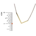 thumbnail image 2 of 14K Gold Plated Initial Necklace (1in)-Multiple Letters Available, 2 of 3