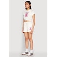 thumbnail image 4 of Women's French Terry Bear Graphic Cropped Hoodie, 4 of 5