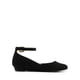 thumbnail image 2 of Flats de Vestir para Mujer DREAM PAIRS en Nubuck Negro con Correa al Tobillo, 2 of 6