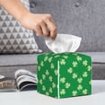 thumbnail image 6 of Lsque St Patrick's Day Printed Tissue Box Cover Holder, Facial Paper Organizer Dispenser,Square with Bottom Belt, PVC Leather Decorative Organizer, 6 of 7