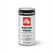illy Ready To Drink Coffee Caffe Unsweetened 6.8 Fl Oz Cans (12-Pack)