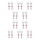 thumbnail image 2 of Minnieouse Piercings falsos Adorno de cuerpo encantador Adornos de senos de mujer Anillos de pezones de mariposas ajustables para mujer Rosa Type1 NO1, 2 of 6