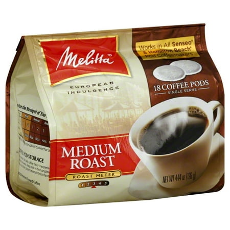 Melitta® Medium Roast Coffee Pods for Senseo & Hamilton Beach Pod Brewers 18 ct Bag