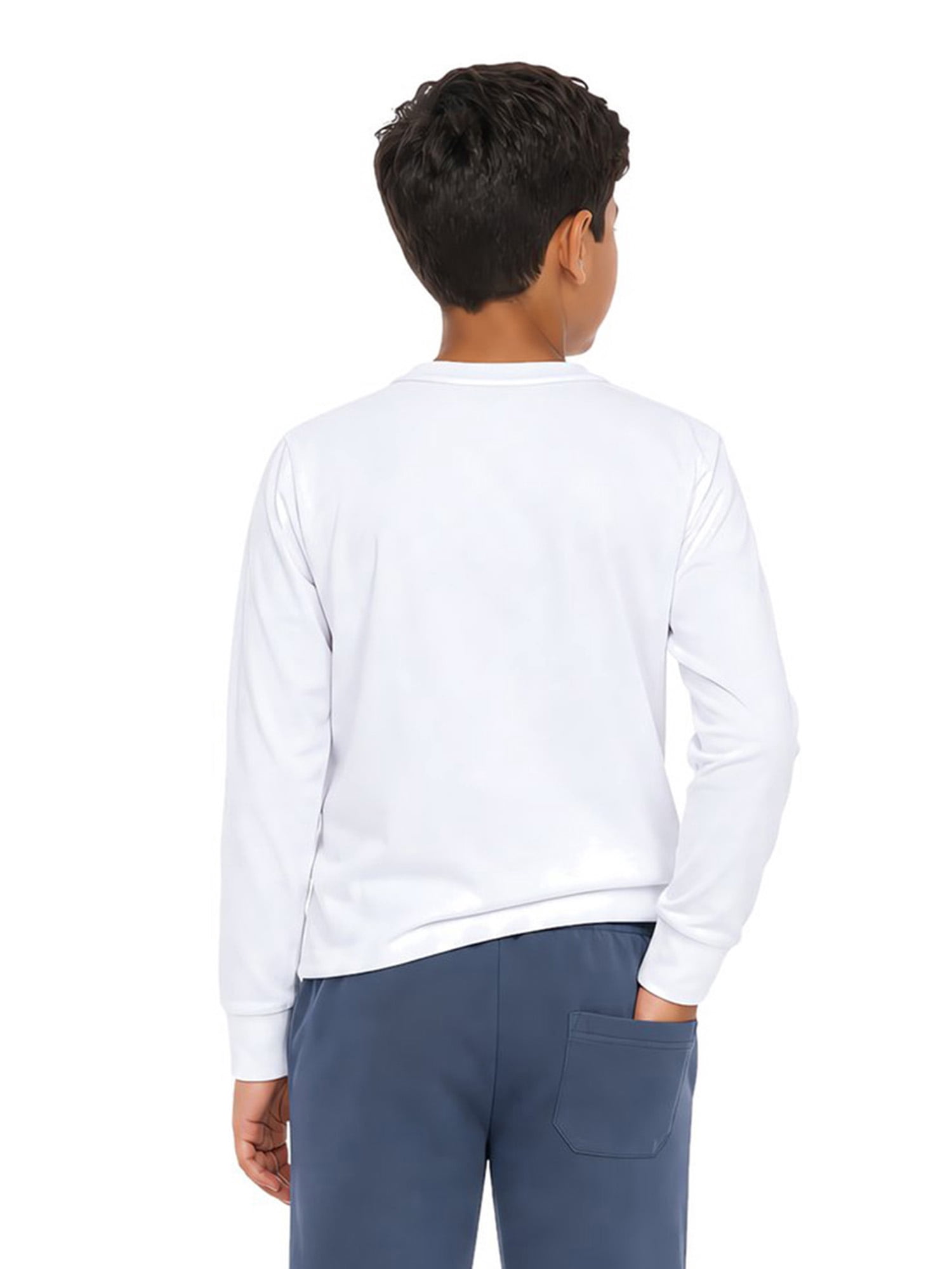U.S. Polo Assn. Boys Long Sleeve Crewneck Shirt, Sizes 4-18