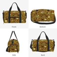 thumbnail image 2 of Gold Pattern Of Hexagons Sports Duffel Bag with Shoe Compartment Travel Crossbody Bag for Gym Yoga Dance, 2 of 7