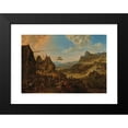 thumbnail image 2 of Herman Saftleven 24x18 Black Modern Framed Museum Art Print Titled - A Rhenish Landscape with a Village Festival (1675), 2 of 5