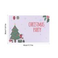 thumbnail image 3 of Clearance! Caoblia Christmas Placemats 12x18" Washable Wipeable Heat-Proof Christmas Printing Placemats for Kitchen, Dining Table, Holiday, Party Decor Supplies, Christmas Decorations, 3 of 6