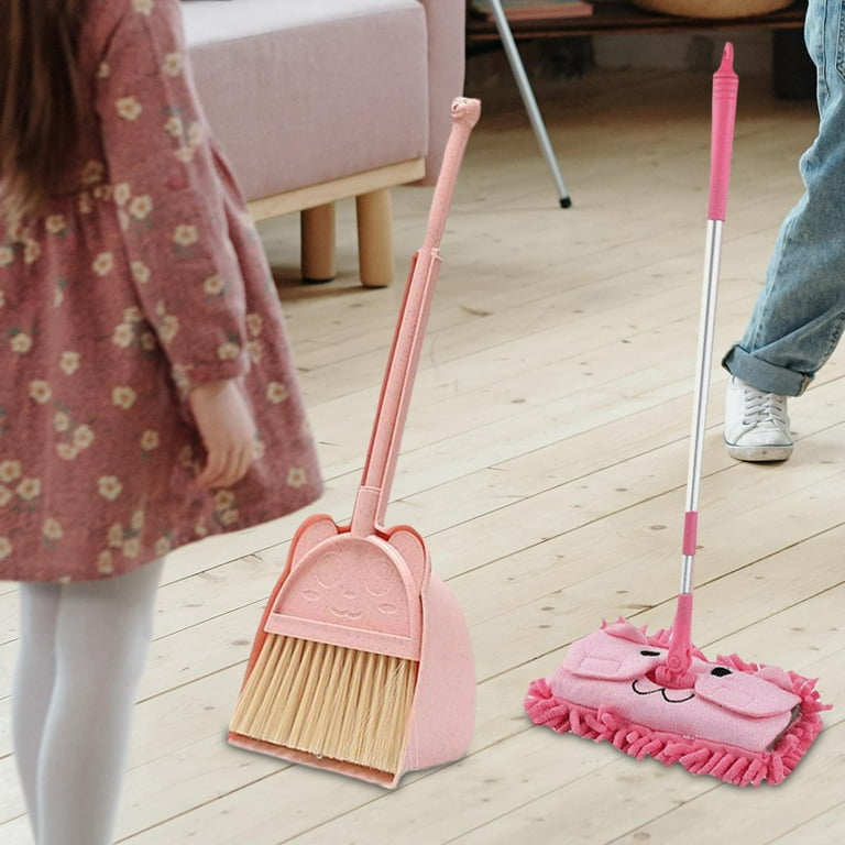 Baby Mop Kids Broom And Dustpan Set Children Learning Educational