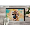 thumbnail image 2 of Carolines Treasures DAC2471JMAT 0.15 x 24 x 36 in. Boxer Hippie Dawg Indoor or Outdoor Mat, 2 of 6