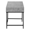 thumbnail image 6 of Computer Desk - 2 Storage Drawers / Recessed Metal Legs - 48"L - Grey Stone-Look / Black, 6 of 10
