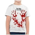 thumbnail image 5 of Caqnni Girls Halloween Witch Sisters Shirt Salem Witch Shirt Fall Holiday Tees Casual Short Sleeve Tops Halloween T-Shirt (5-6,White), 5 of 6