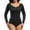 Black-933, variant on Clearance & Promo,Women's Seamless Shapewear Top, Long Sleeves, Triangular Waistband, Large Size, Seamless, Base Inner Layer, Solid Color, Shapewear for Women Easy to Dress Up|100%Polyester,White