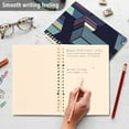 thumbnail image 4 of FORMRS 1-Subject Spiral Notebook 8" x 5" College Ruled 60 Refillable Sheet A5 Hard Cover, Cube Stripes, 4 of 7