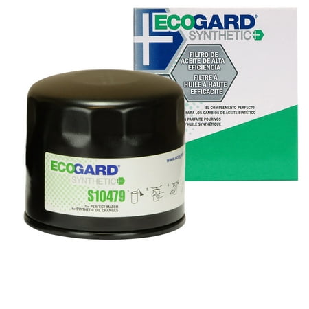 ECOGARD S10479 Spin-On Engine Oil Filter for Synthetic Oil - Premium Replacement Fits Honda Accord, Civic, Odyssey, CR-V, Pilot, Prelude, Passport, S2000, Civic del Sol, CRX / Hyundai (Best Oil Filter For Honda Civic)