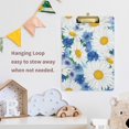 thumbnail image 6 of FMSHPON White Daisy Flower Blue Clipboard Hardboard Wood Nursing Clip Board and Pull for Standard A4 Letter 13x9 inches, 6 of 7
