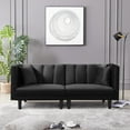 thumbnail image 1 of Topcobe Modern Sofa Sleeper Bed With 2 Pillows, Black, 1 of 1
