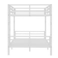 thumbnail image 6 of Bellemave Full XL Over Full XL Bunk Beds, Heavy Duty Metal Bunk Beds with Ladders, Industrial Style Bunk Bed Under-Bed Storage Space, No Box Spring Needed（White), 6 of 8