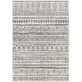 thumbnail image 3 of Mark&Day Outdoor Rugs, 4x6 Elodie Global Indoor/Outdoor Black Area Rug, Non Shedding Black Off-White Grey Carpet for Patio, Porch, Deck, Bedroom, Living Room or Kitchen (4'3" x 5'11"), 3 of 7