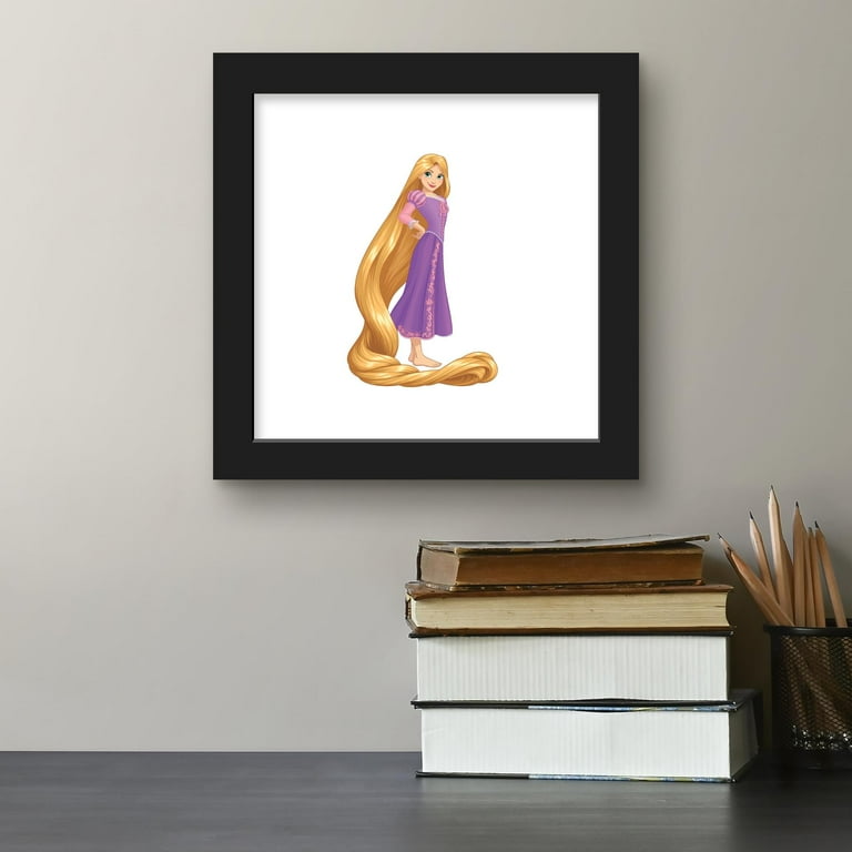 Gallery Pops Disney Princess - Rapunzel Wall Art, Black Framed Version, 12"  x 12" - Walmart.com