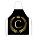 thumbnail image 1 of Delantal de cocina de lino - Delantal de cocina sin mangas de lino de algodón con estampado de letras Wmkox8yii FHAKJF1444, 1 of 1