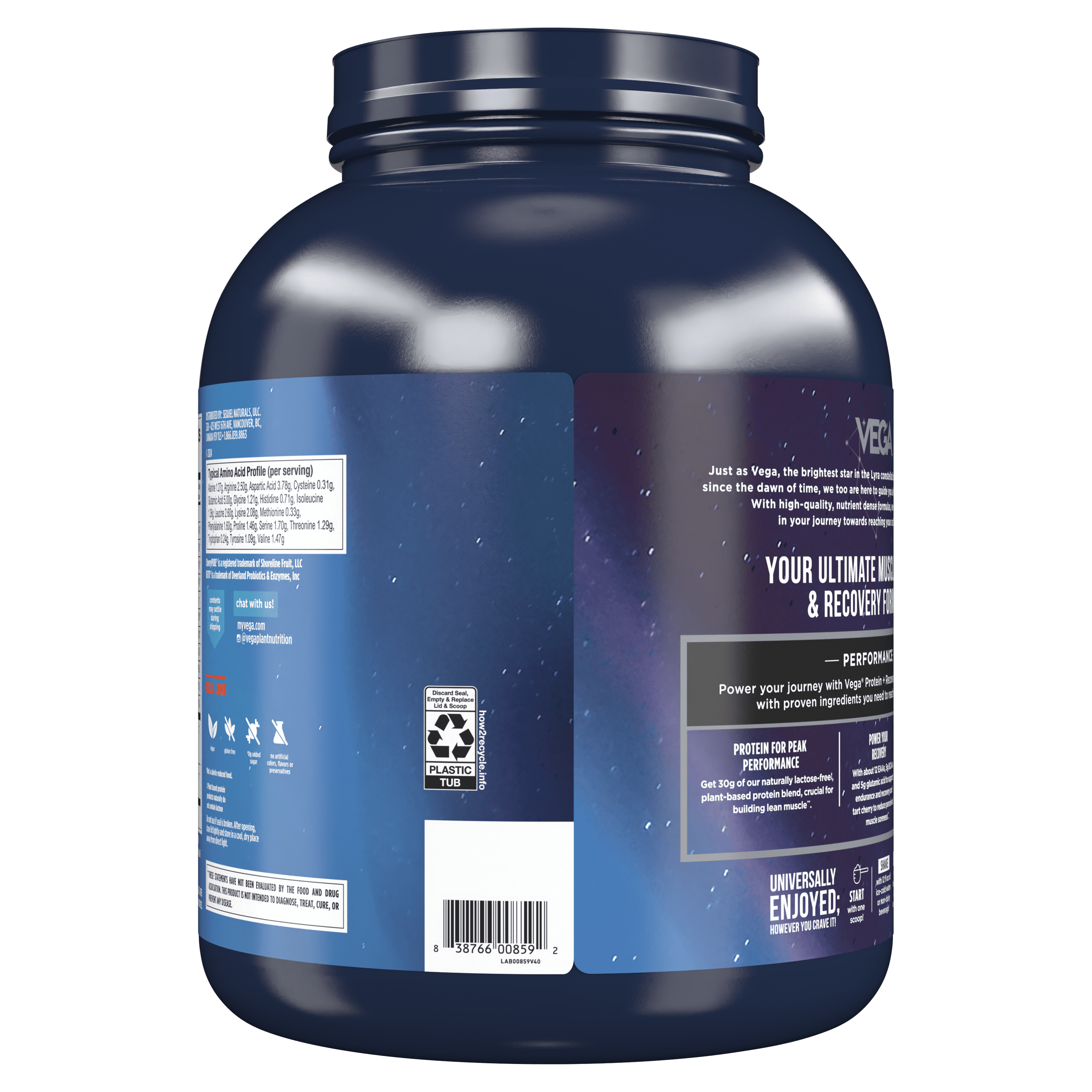 Vega - Vega Sport Protein Powder Vanilla - 4.07 lbs.