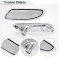 thumbnail image 4 of Unique Bargains 1 Pcs Cubierta de Lámpara de Marcador Lateral del Parachoques Frontal Izquierdo para Mercedes-Benz No.2038200721, 4 of 7
