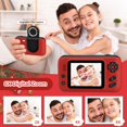 thumbnail image 3 of Cámara para niños Makolle 1080P HD Video Selfie con tarjeta SD de 32 GB, roja, 3 of 6