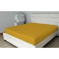 thumbnail image 4 of DNG Creations 6 Piece Zipper Sheet Set - Include (1 Fitted Sheet Base, 2 Base Sheet has Zipper, 1 Flat Sheet And 2 Pillowcase) 10 Inch Deep Pocket ( Solid Gold / California King ), 4 of 7